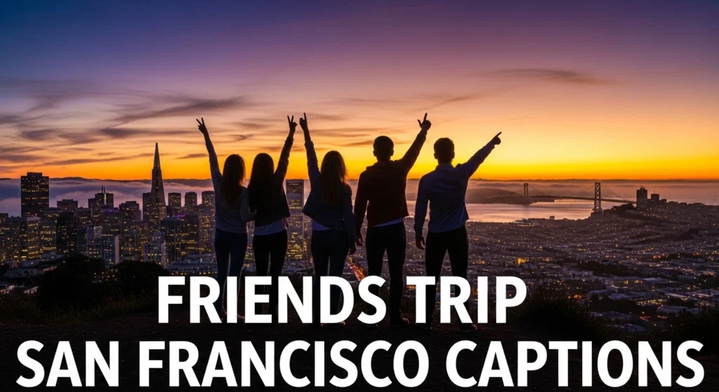 Friends Trip San Francisco Captions