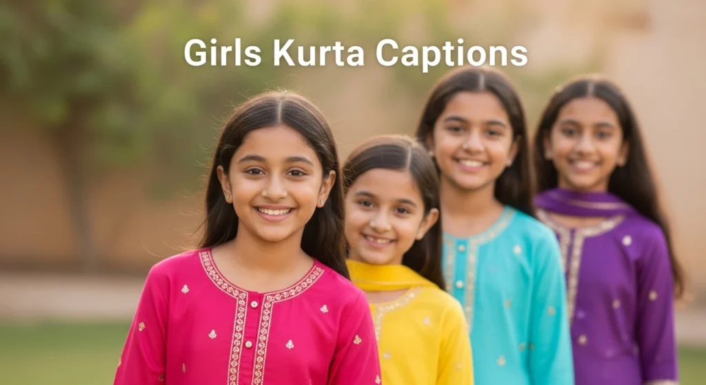 Girls Kurta Captions