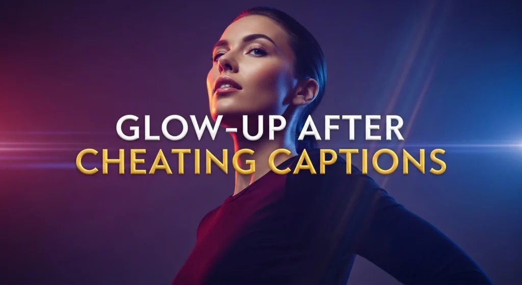 Glow-Up After Cheating Captions