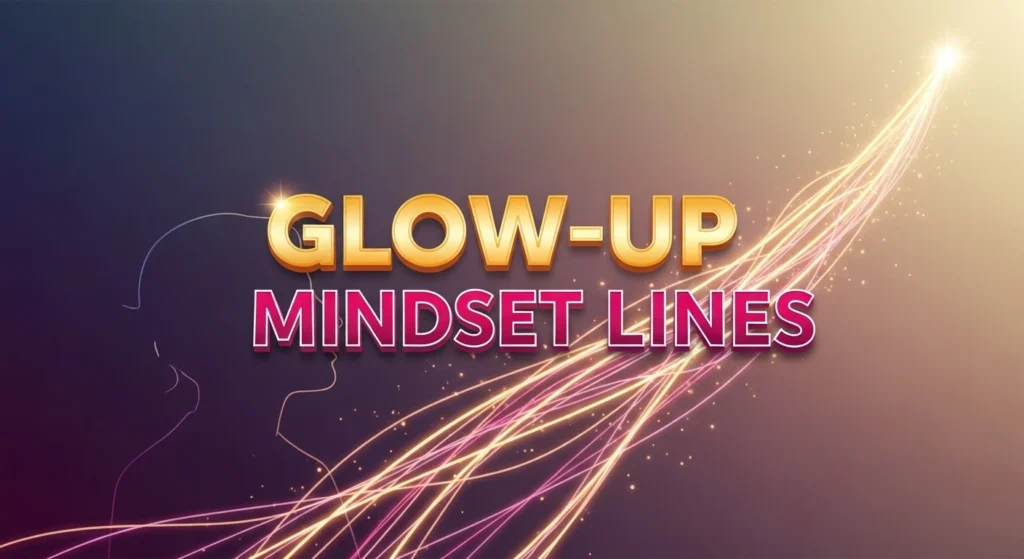 Glow-up mindset lines