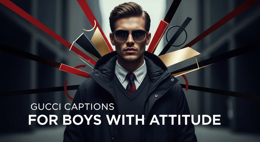 Gucci Captions for Boys with Attitude