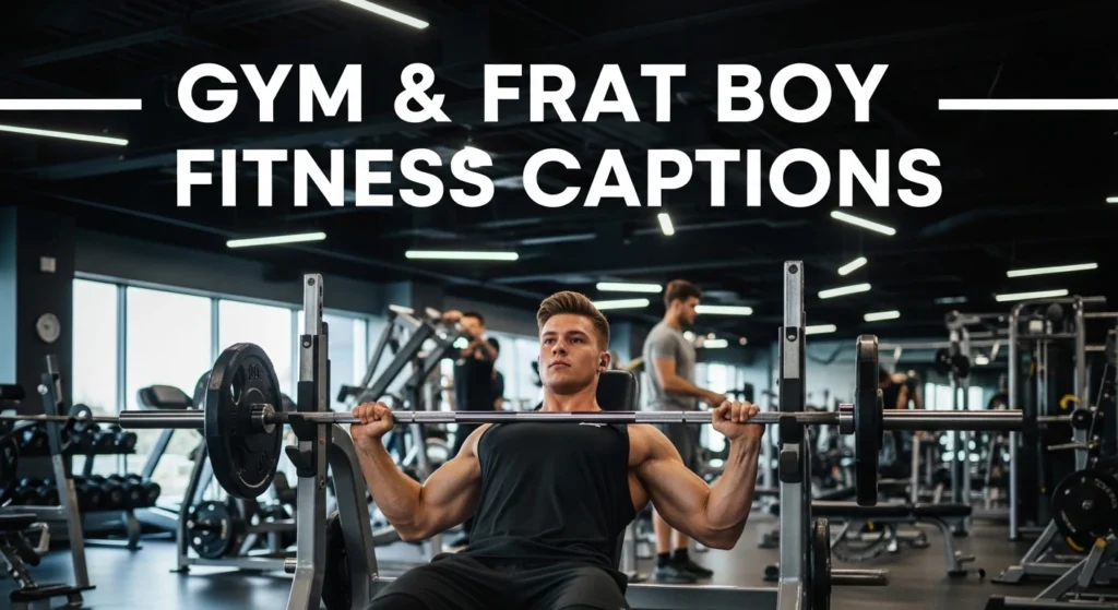 Gym & Frat Boy Fitness Captions