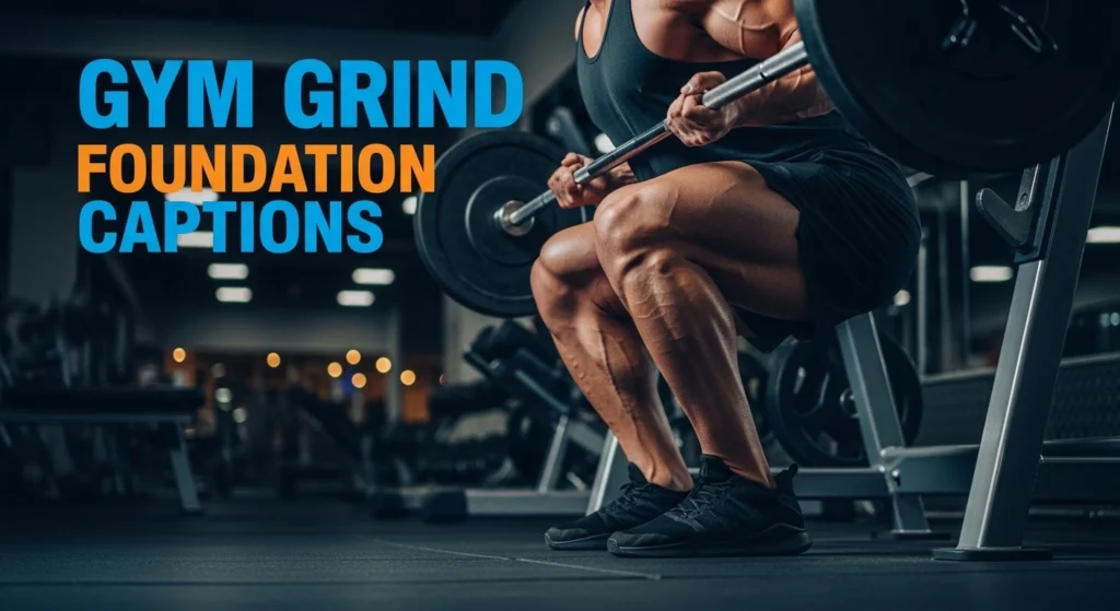 Gym grind foundation captions