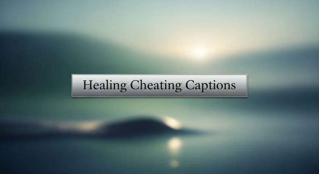 Healing Cheating Captions
