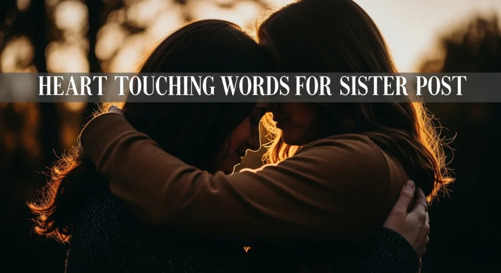 Heart Touching Words for Sister Post