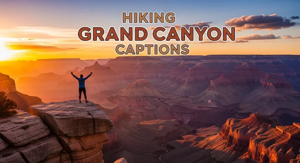 Hiking Grand Canyon Captions