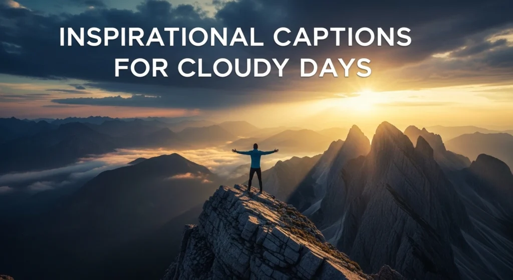 Inspirational captions for cloudy days
