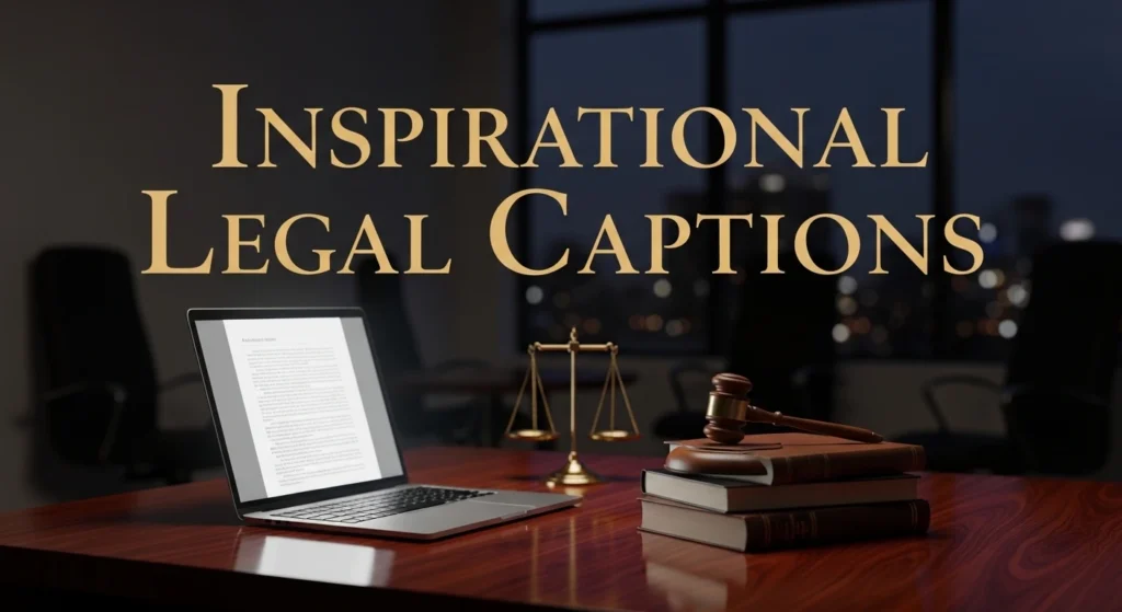 Inspirational Legal Captions