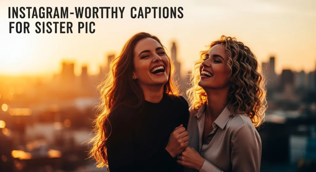 Instagram-Worthy Captions for Sister Pic