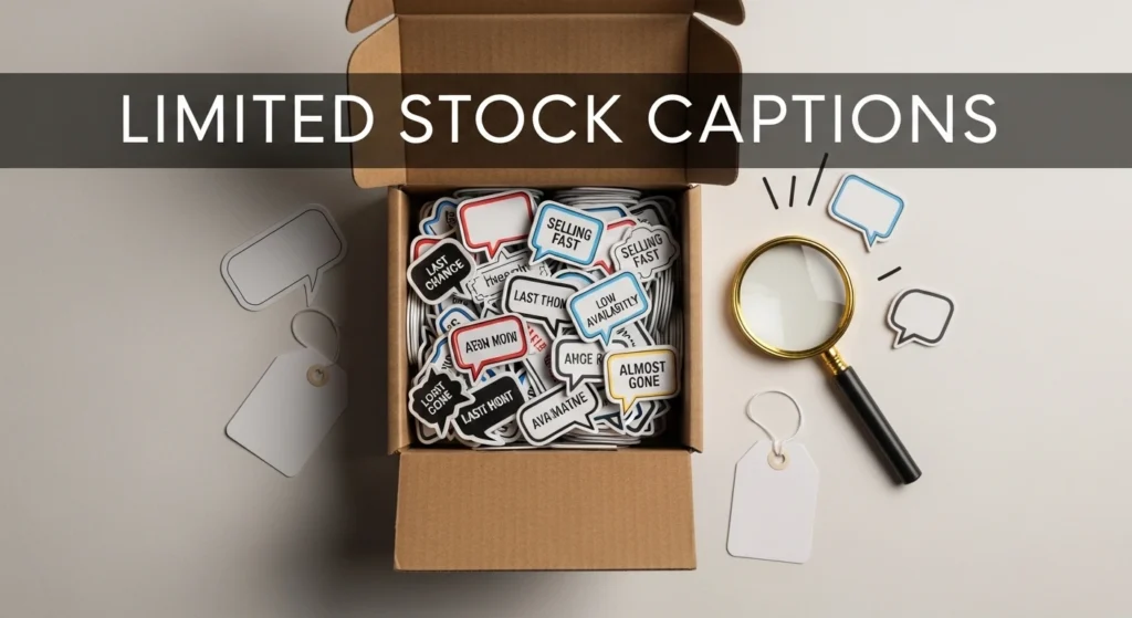 Limited Stock Captions