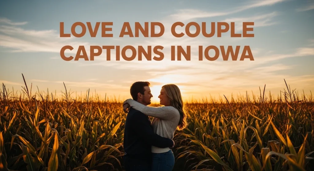 Love and couple captions in Iowa