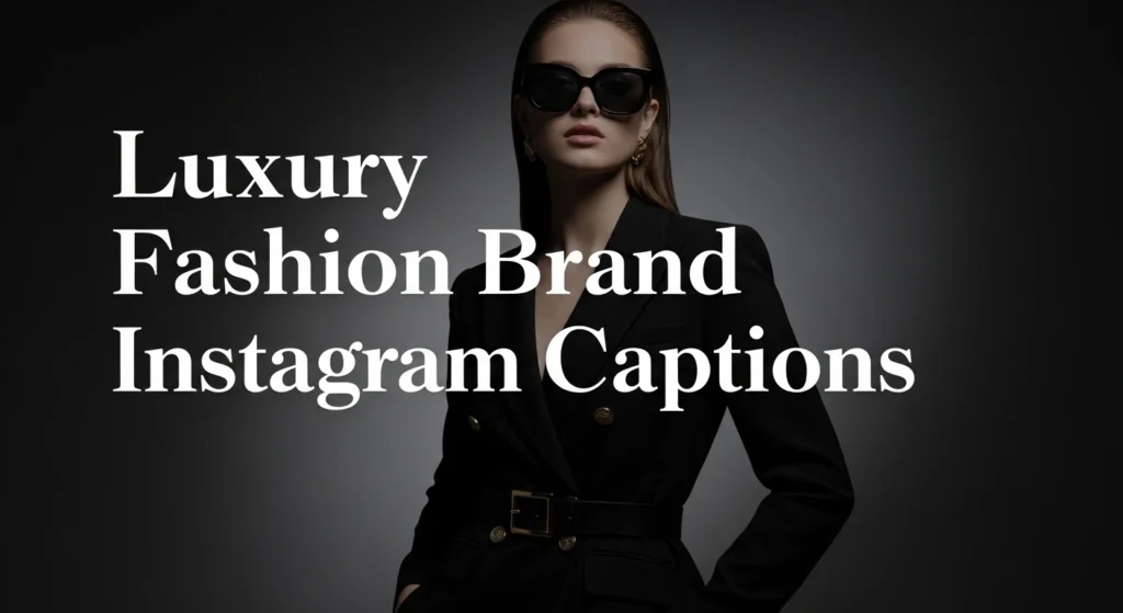 Luxury Fashion Brand Instagram Captions