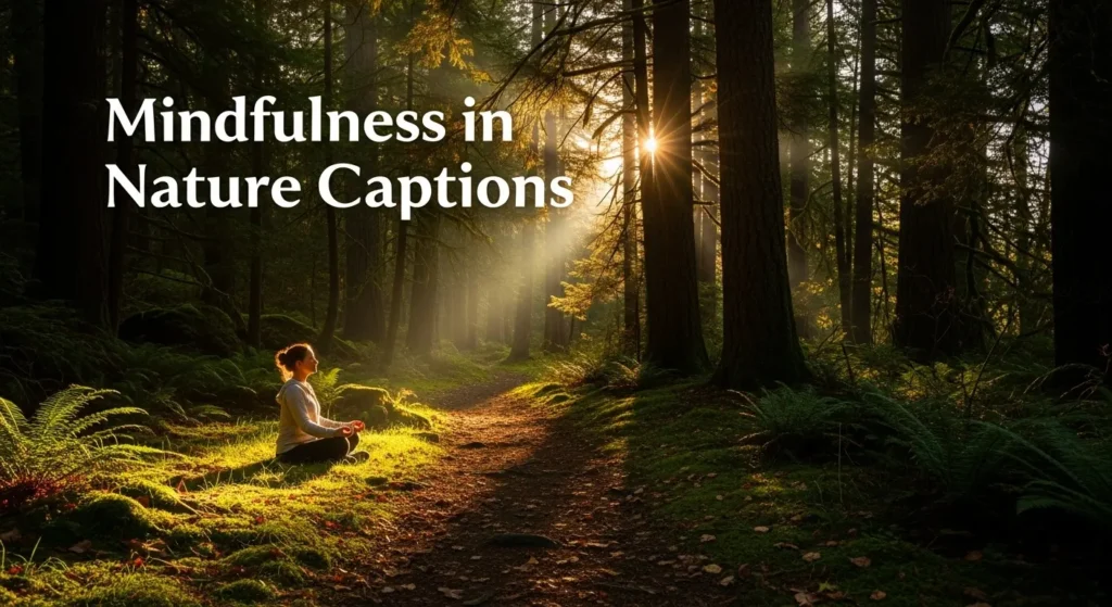 Mindfulness in Nature Captions