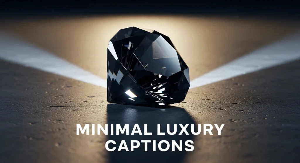 Minimal Luxury Captions