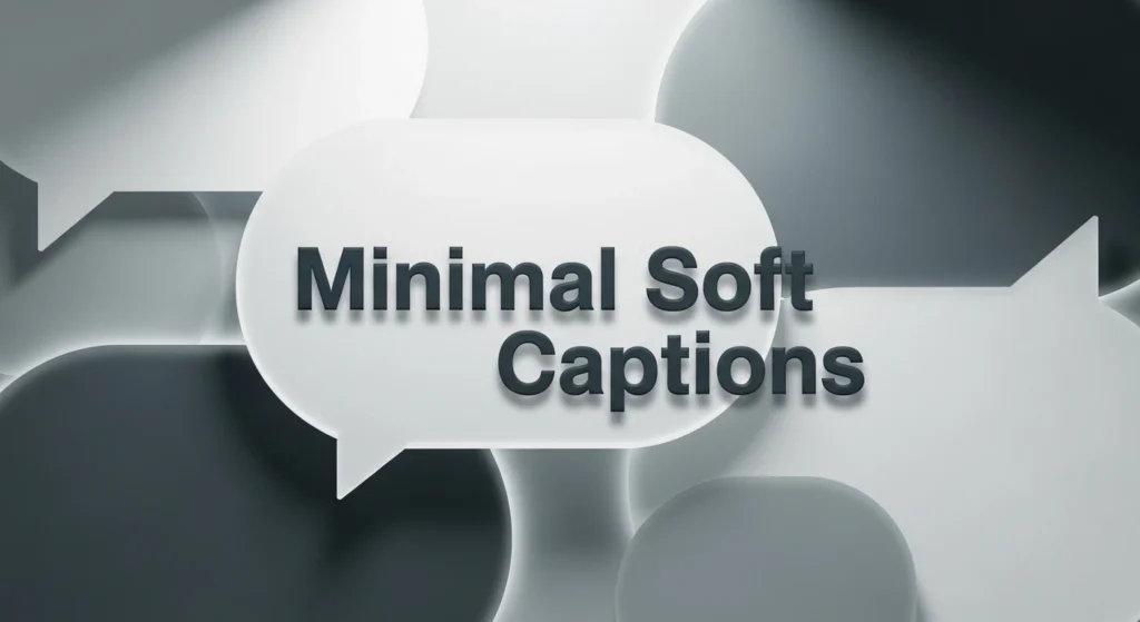 Minimal Soft Captions