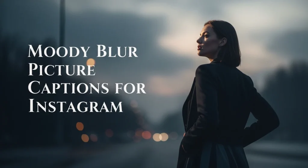 Moody Blur Picture Captions for Instagram