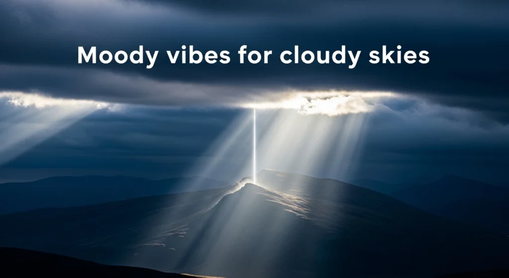Moody vibes for cloudy skies