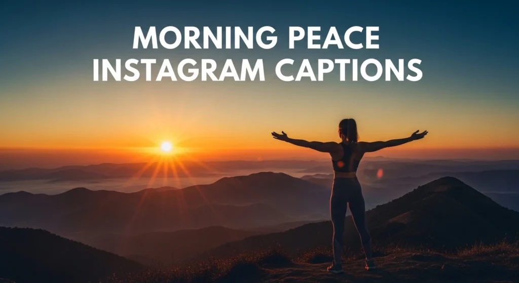Morning Peace Instagram Captions