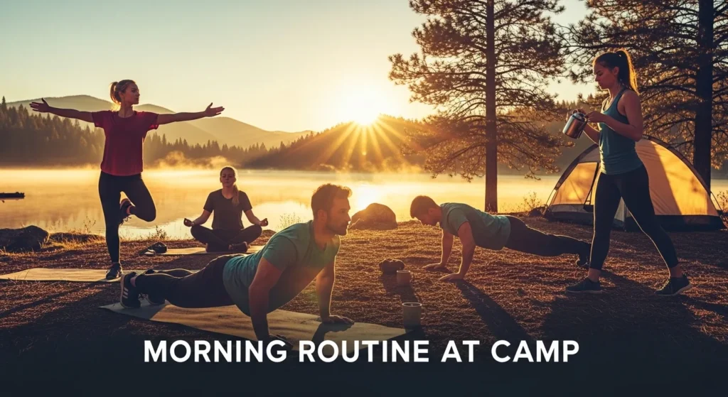 Morning Routine at Camp