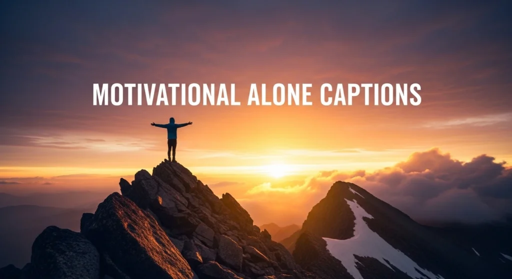 Motivational Alone Captions