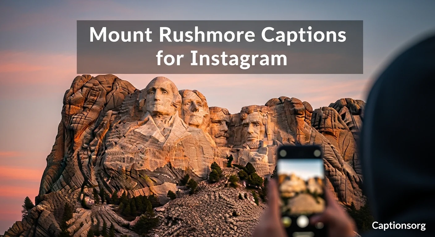 Mount Rushmore Captions for Instagram