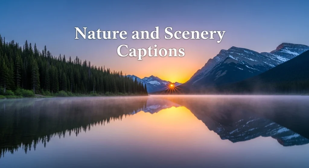 Nature and Scenery Captions