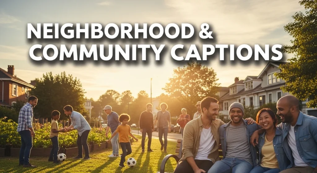 Neighborhood & Community Captions