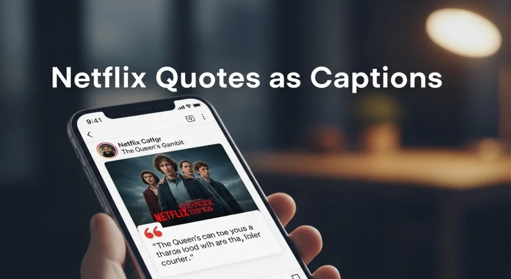 Netflix Quotes as Captions