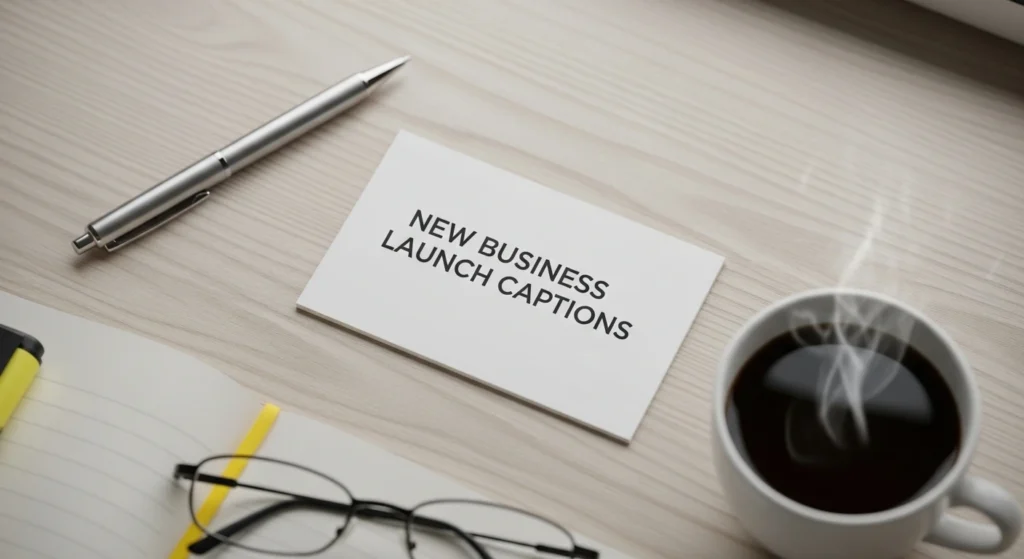 New Business Launch Captions