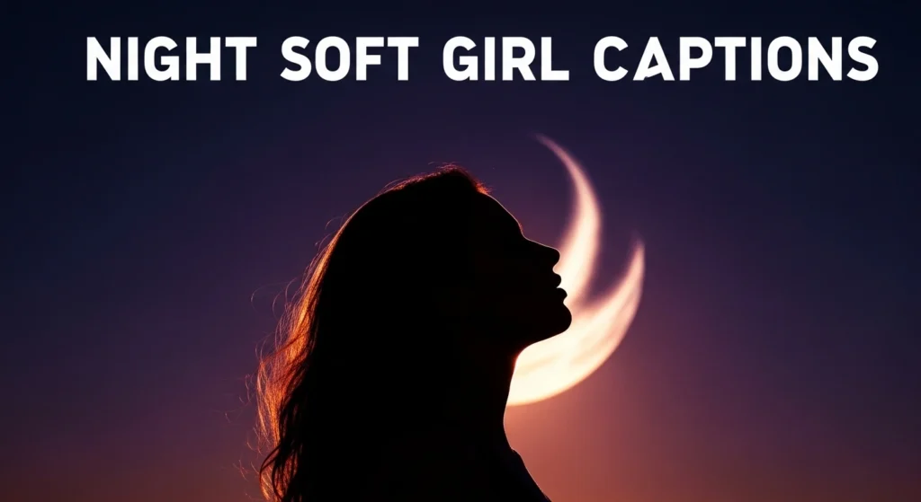 Night Soft Girl Captions
