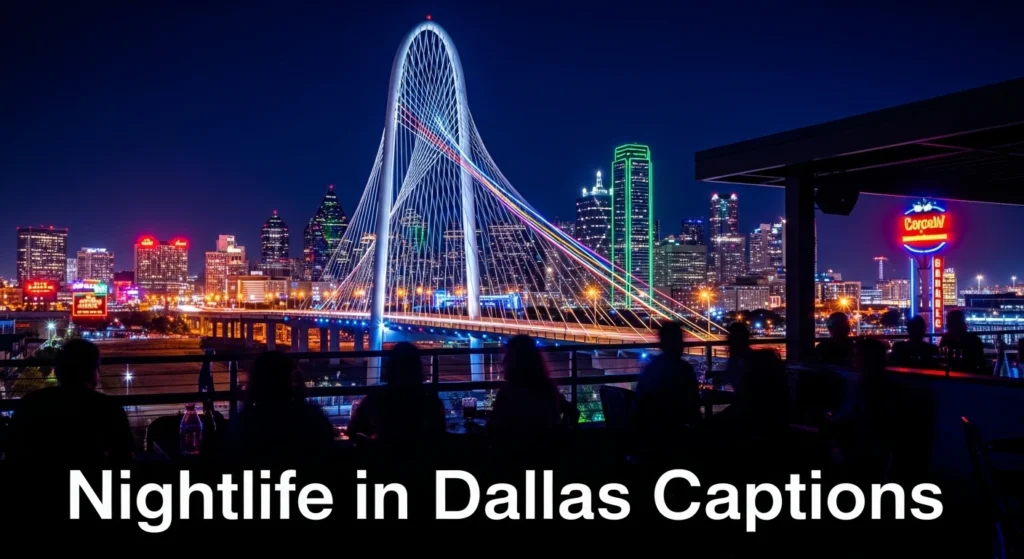 Nightlife in Dallas Captions