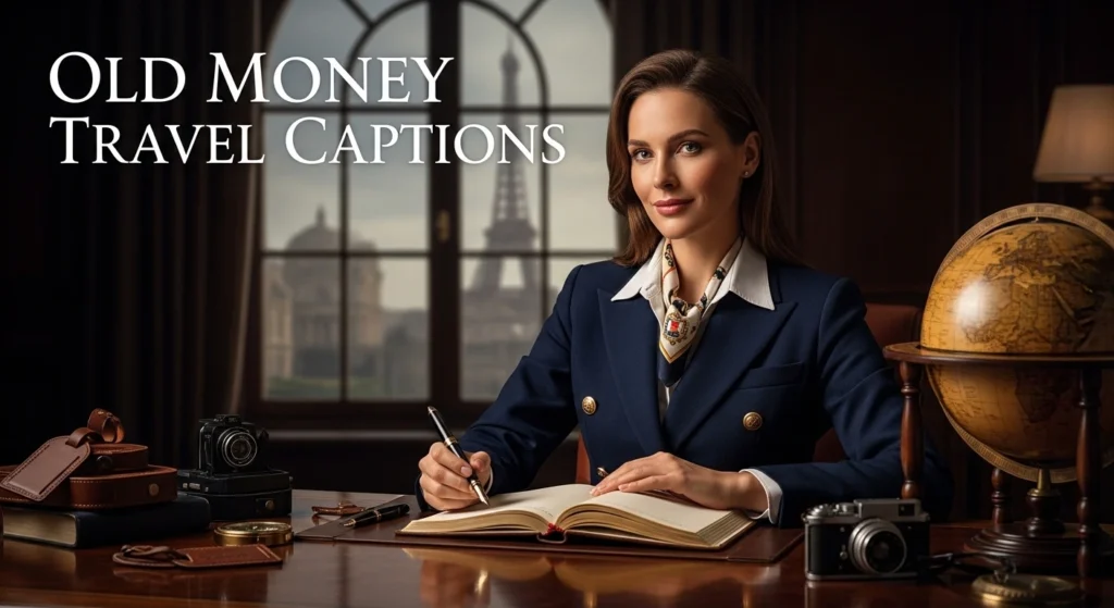 Old Money Travel Captions