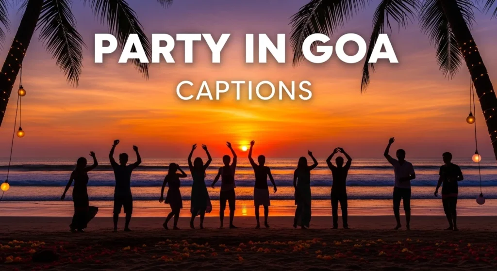 Party in Goa Captions