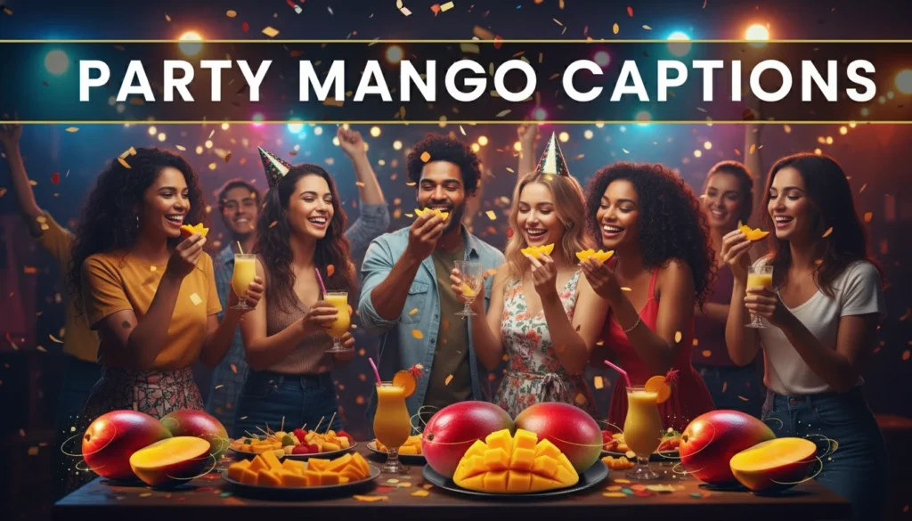 Party Mango Captions