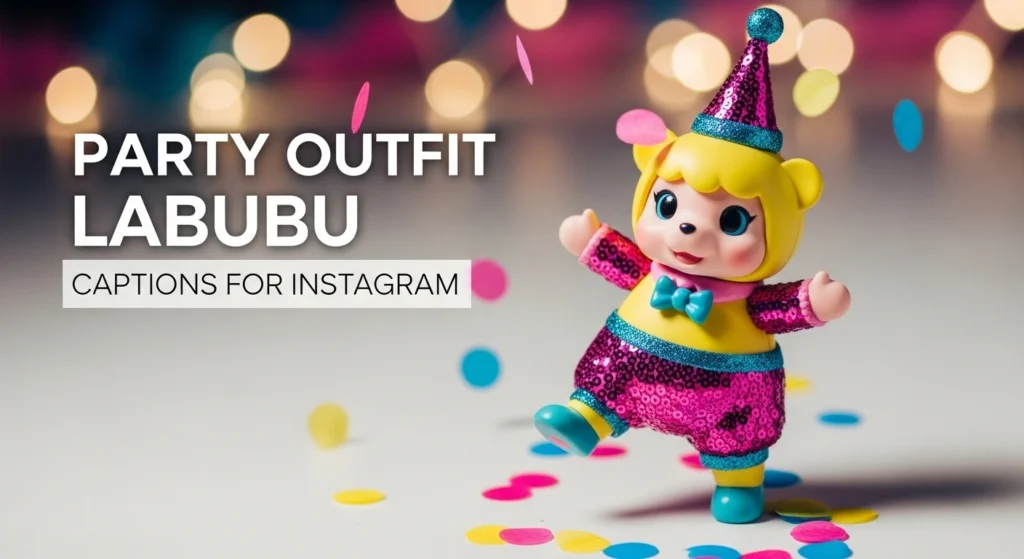 Party Outfit Labubu Captions for Instagram