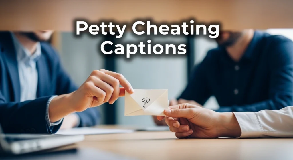Petty Cheating Captions