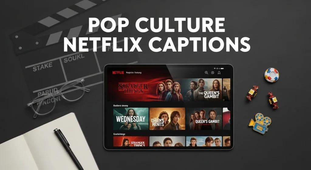 Pop Culture Netflix Captions