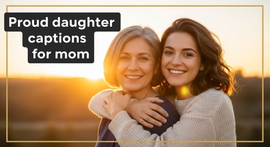 Proud daughter captions for mom