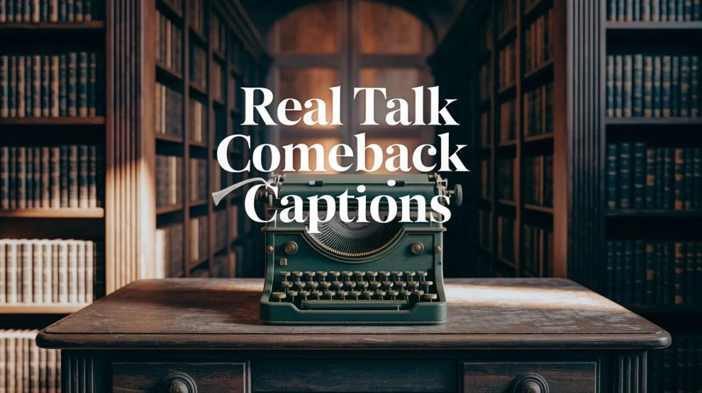 Real Talk Comeback Captions