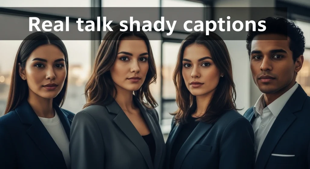 Real talk shady captions