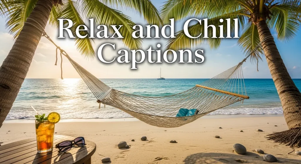 Relax and Chill Captions
