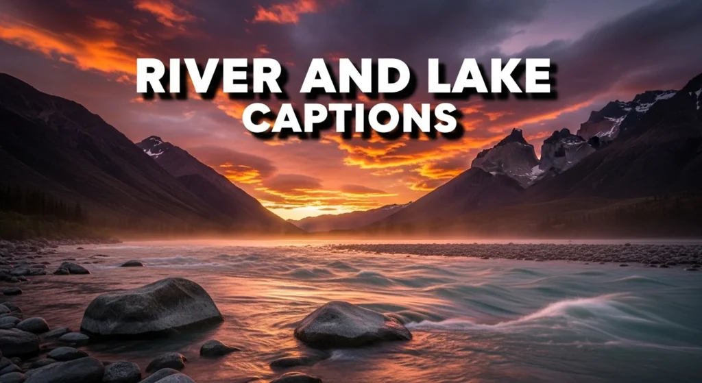 River and lake captions