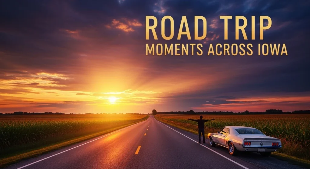 Road trip moments across Iowa
