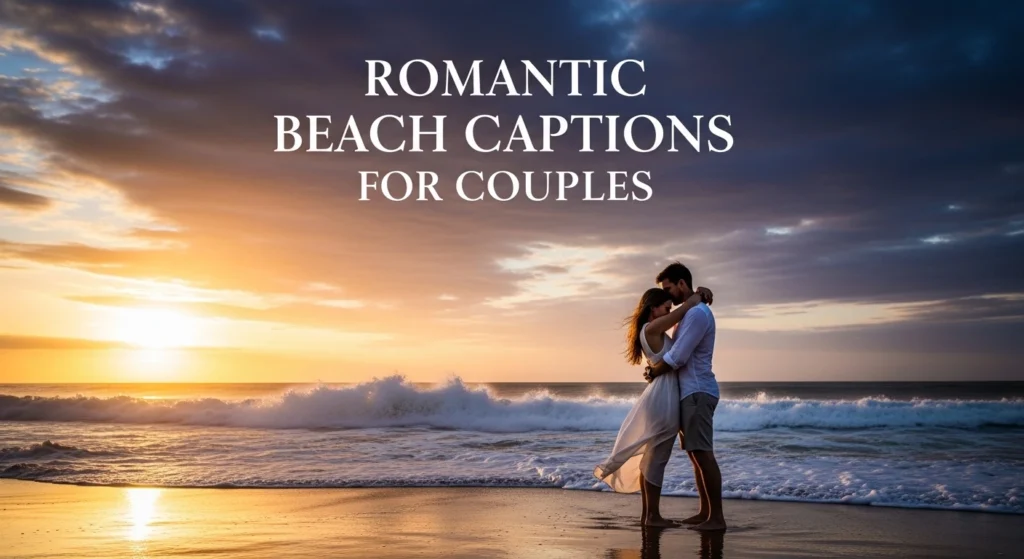 Romantic Beach Captions for Couples