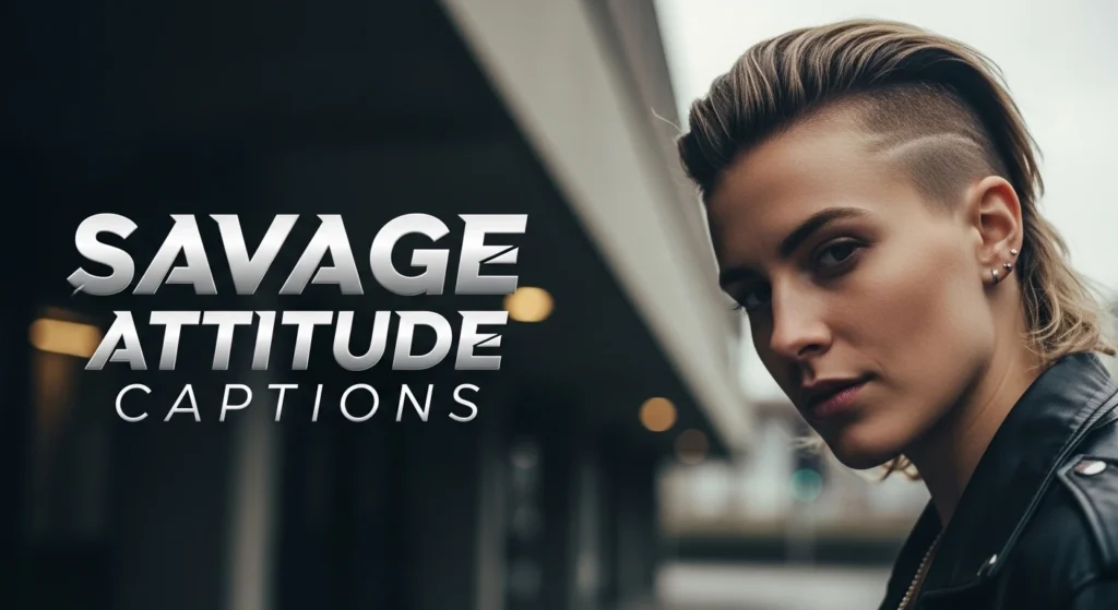 Savage Attitude Captions