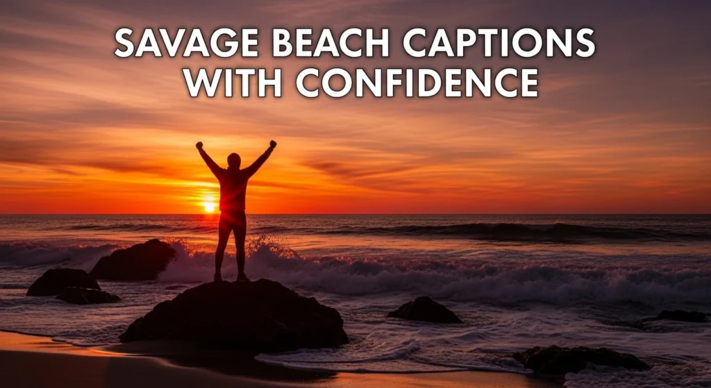 Savage Beach Captions With Confidence