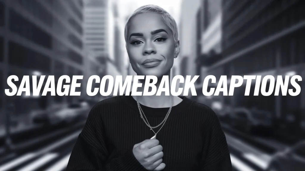Savage Comeback Captions