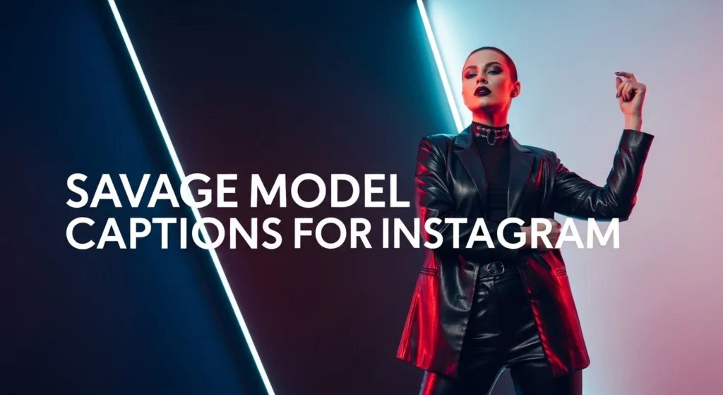 Savage Model Captions for Instagram