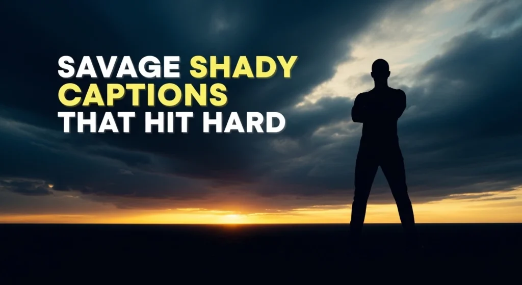 Savage shady captions that hit hard