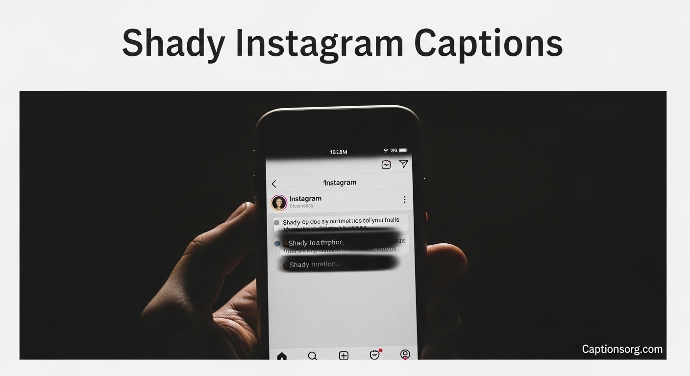 550+ Shady Instagram Captions